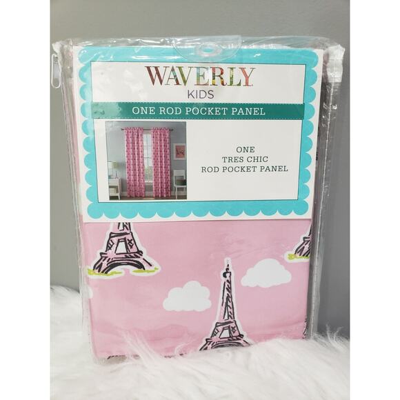 NEW Eiffel Tower Paris Girl's‎ Kids Teenager Bedroom Decor 42x63 inches 4 Panels - Picture 2 of 5